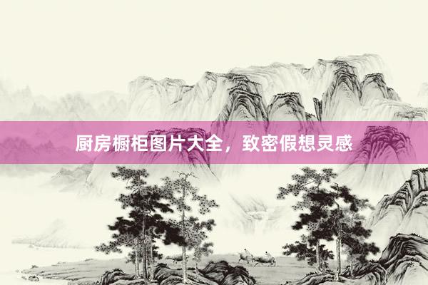 厨房橱柜图片大全，致密假想灵感